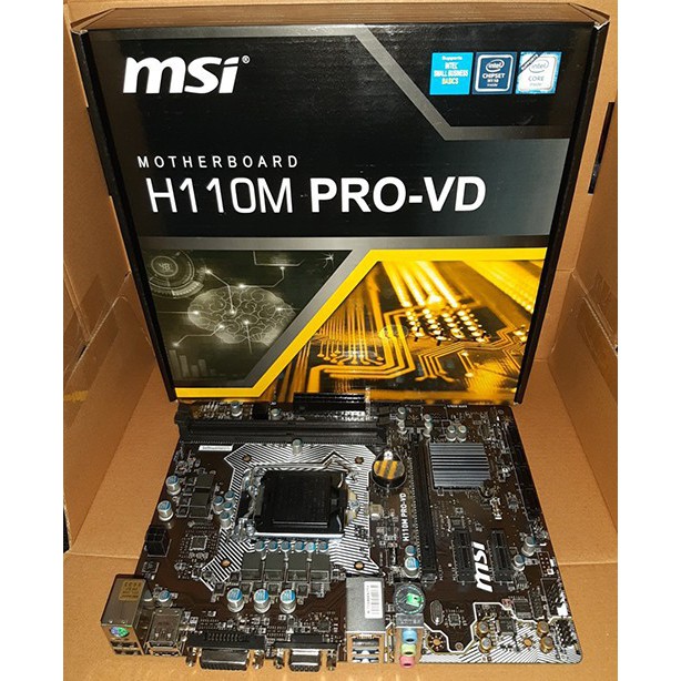 Bo mạch chủ Main MSI H110M-PRO-VD - Hàng Cty socket 1151 - Bảo hành 36 tháng
