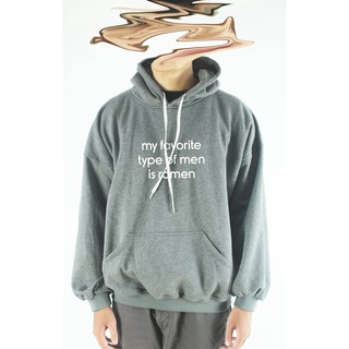 Áo hoodie unisex chodole chất liệu hoodie nỉ, đẹp form rộng cho cả nam và nữ in chữ My favorite type of men is ramen