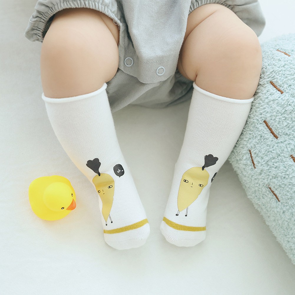 Set 3 tất cotton họa tiết hoạt hình đáng yêu cho bé