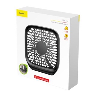 QUẠT MINI XẾP ĐA NĂNG GẮN LƯNG TRÊN GHẾ OTO BASEUS A02