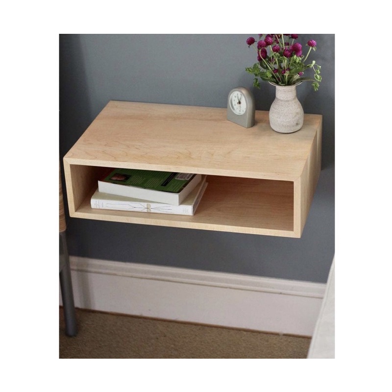 Tủ Đầu Giường,Bàn Trang Điểm Treo Tường 50cm Không Hộc Kéo Gỗ MDF