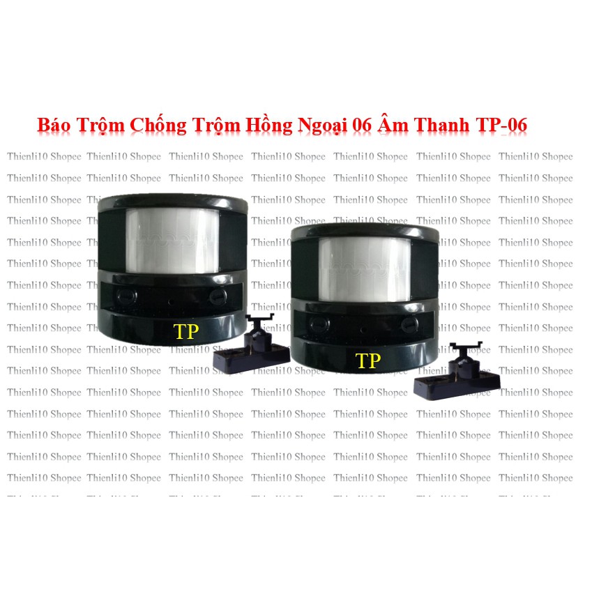 Bộ 2 báo trộm hồng ngoại độc lập 6 âm thanh TP-06