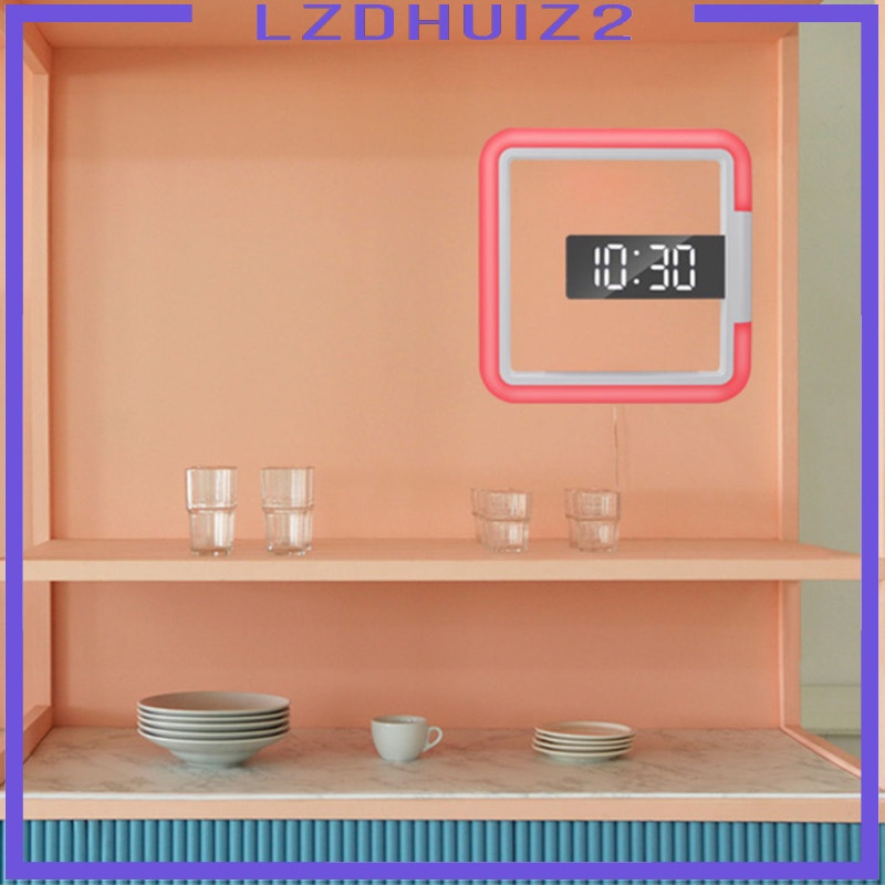 Đồng Hồ Điện Tử Treo Tường Có 3 Đèn LED Thiết Kế Hiện Đại Sáng Tạo