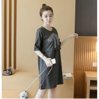 Váy bầu cho con bú cotton đẹp!