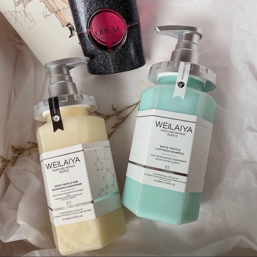 Bộ Dầu Gội Xả Weilaiya Chính Hãng Nguồn Gốc Thiên Nhiên Phục Hồi Tóc Hư Tổn Đa Tầng Nấm Truffle Weilaiya 450ml | BigBuy360 - bigbuy360.vn