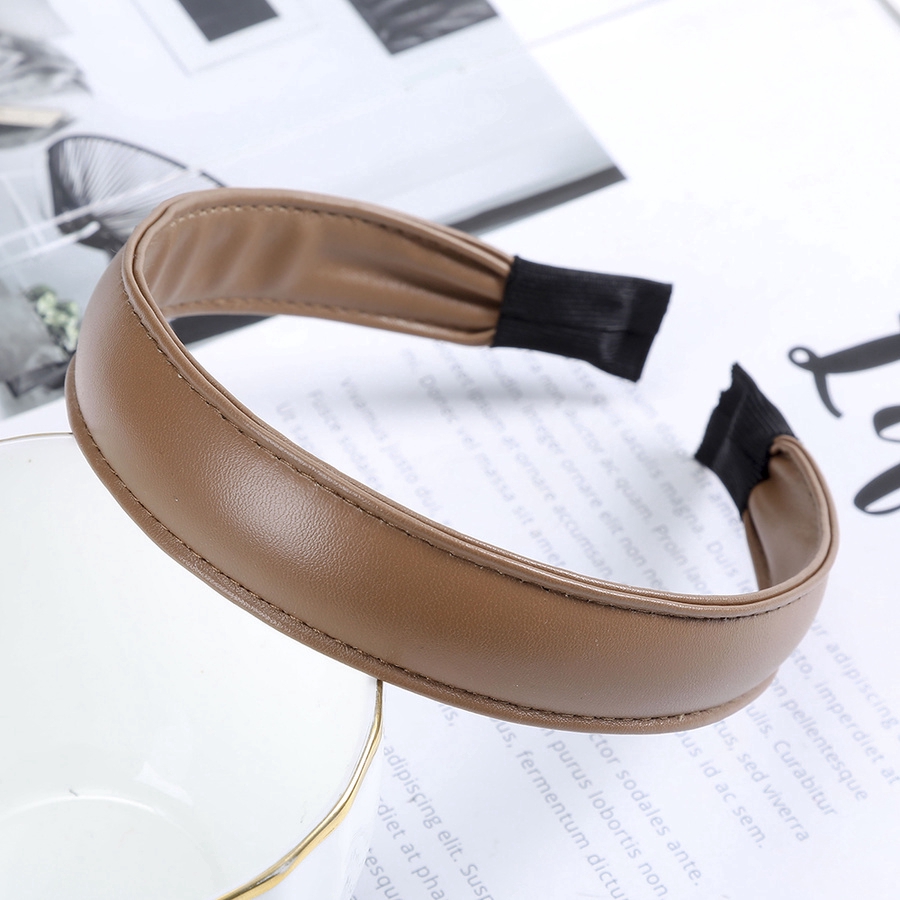 Cài tóc phong cách Hàn Quốc bọc da PU xinh xắn cho nữ