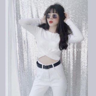 áo kiểu xoén eo Tay Dài