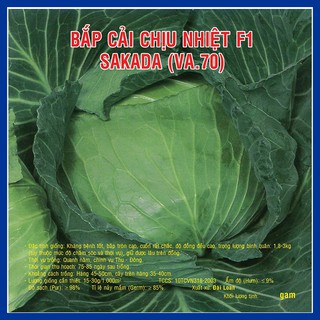 Hạt giống bắp cải chịu nhiệt f1 sakada – 10gram