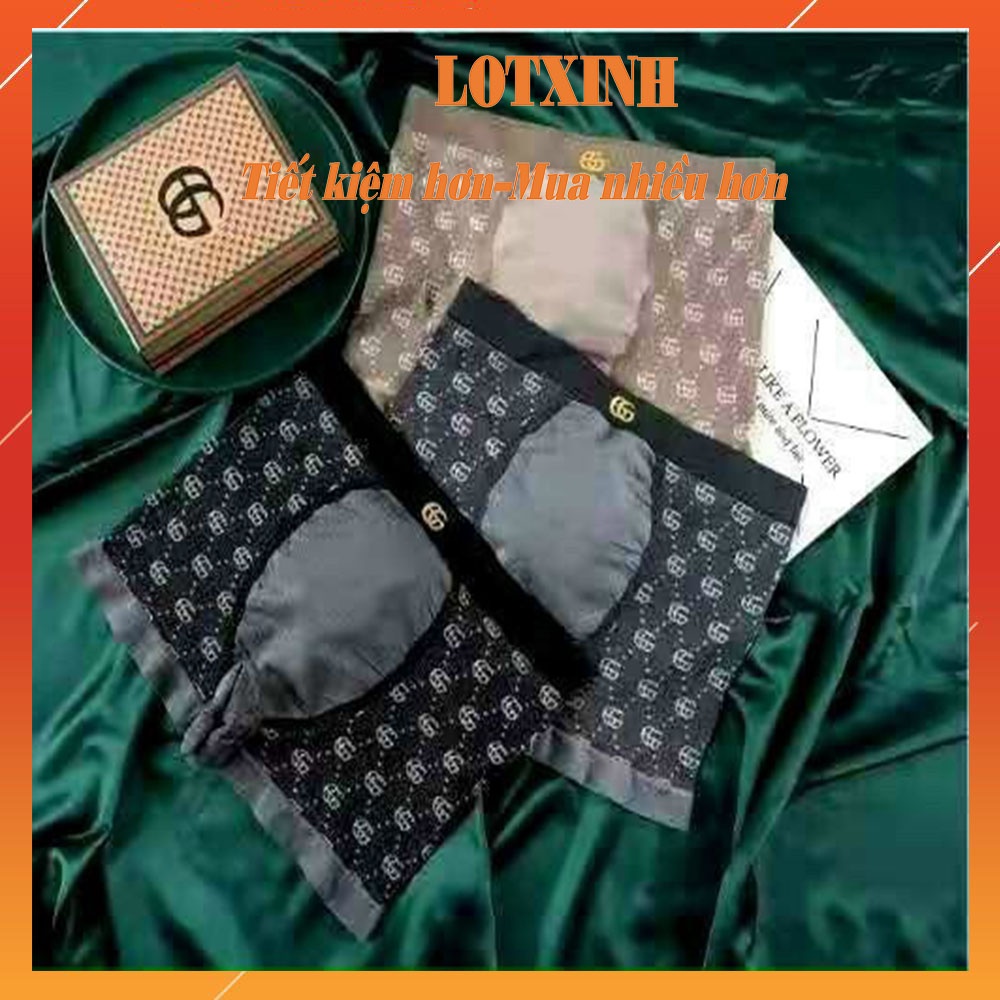 Hộp 3 Quần Sịp Đùi Nam GUGI Cotton Mặc Cực Thích LOTNAM16