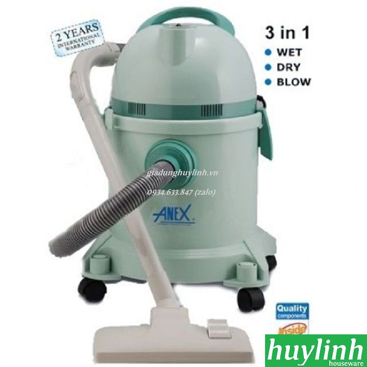 Máy hút bụi công nghiệp Anex AG-1098 - 23 lít - Malaysia