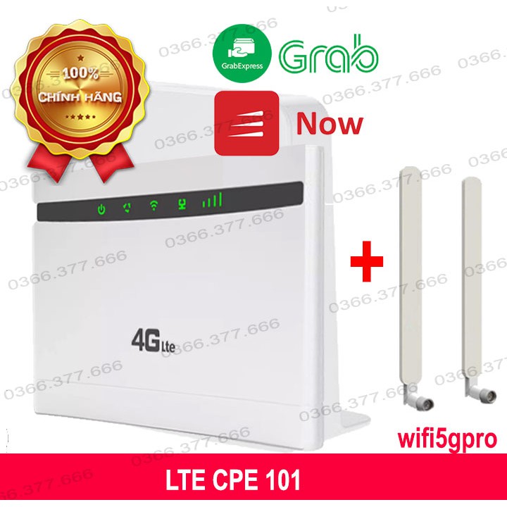 Bộ Phát Modem Router Wifi 4G LTE CPE - 101 Cục Phát Sóng Wifi 2 Râu Mạng Tốc Độ Cao Ổn Định | WebRaoVat - webraovat.net.vn