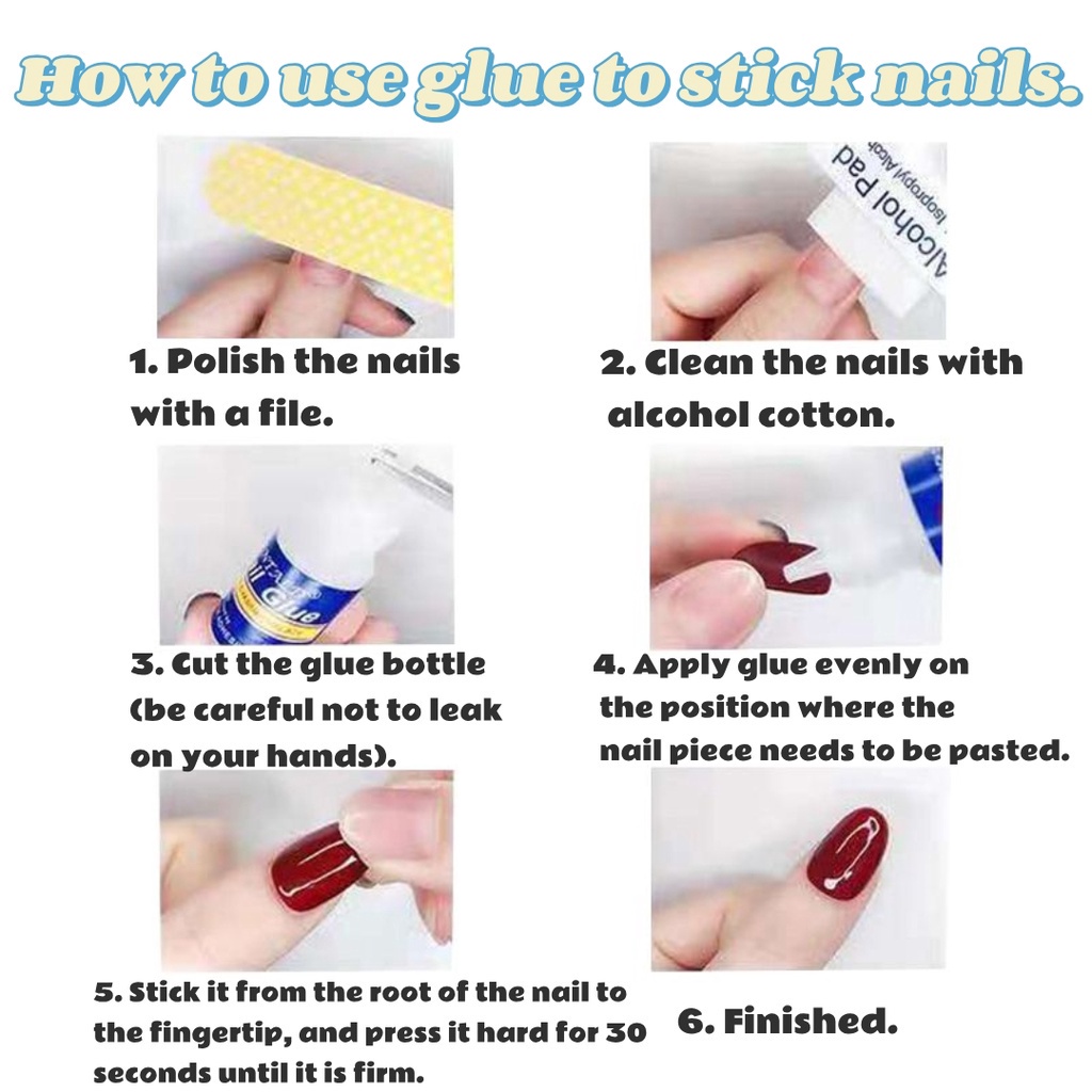 Keo dán móng tay giả kích thước nhỏ gọn 1g tiện dụng