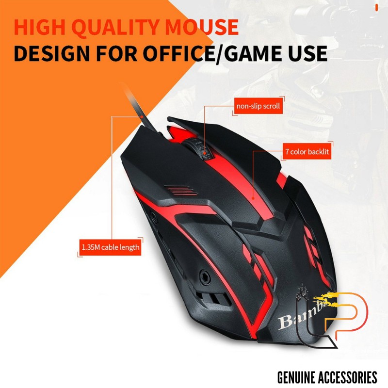 CHUỘT QUANG LED BAMBA B03 - MOUSE BAMBA B03 CHUYÊN GAME LED