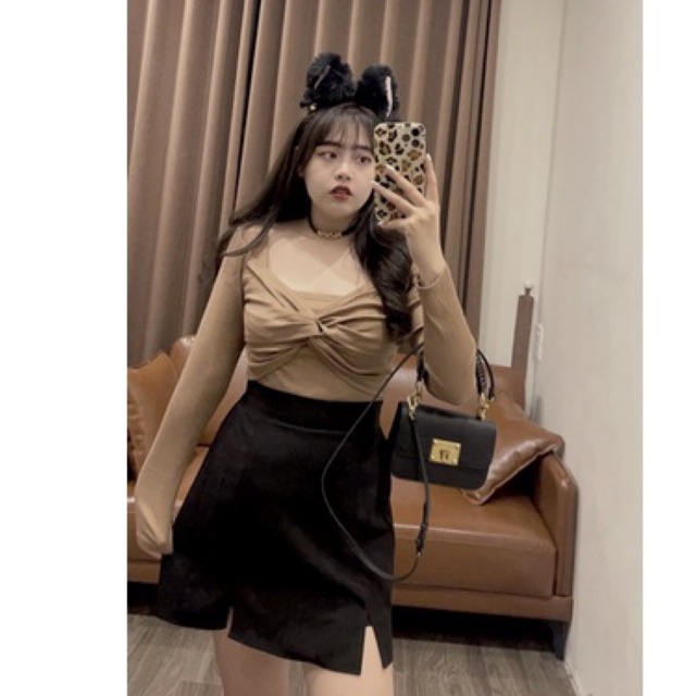 CVA010 Chân Váy A Xẻ 2 Bên Maii Thươngg Bigsize | BigBuy360 - bigbuy360.vn