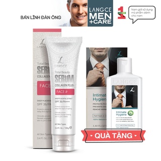 Serum (Huyết Thanh) Đẹp Da Nhau Thai Cừu - FACE it - Da Mặt 100g TẶNG Gel Vệ Sinh 100ml LANGCE dành cho nam