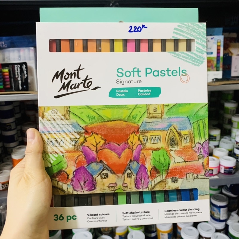 Phấn tiên Mont Marte Soft Pastel- Set bộ 12/ 36 màu