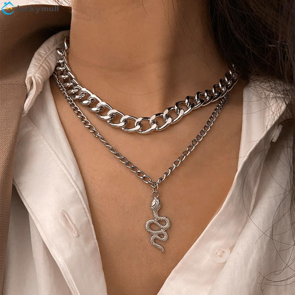 Vòng cổ choker nhiều lớp phong cách Retro hợp thời trang