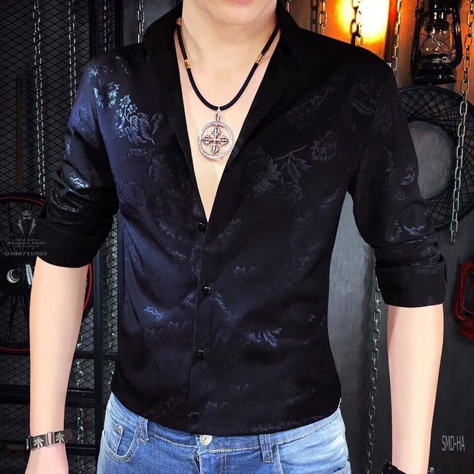 LQ Fashion - Áo sơ mi Nam dày tay in hoạ tiết 3D loang màu đầy ấn tượng - Hot trend | BigBuy360 - bigbuy360.vn