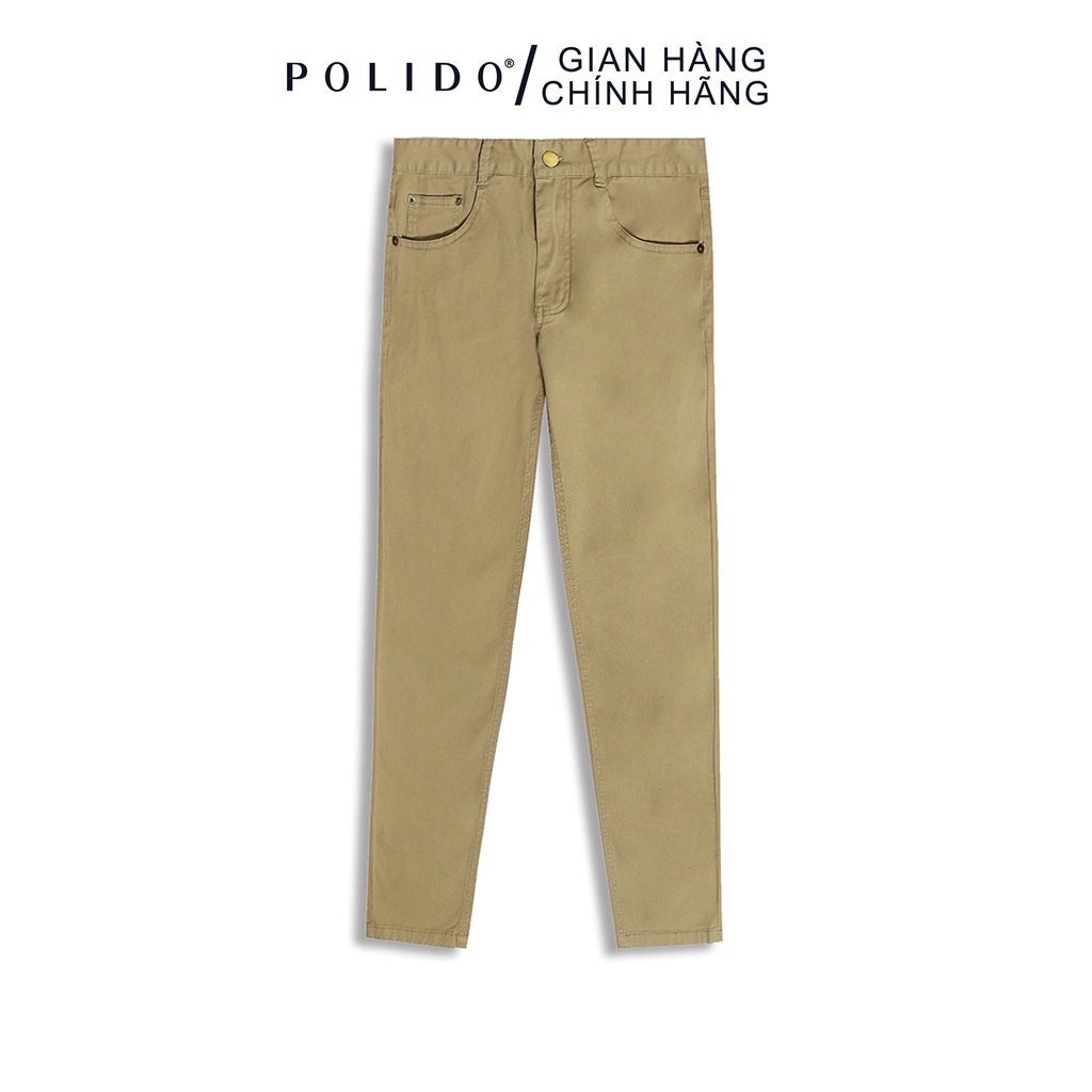 Quần Khaki Nam Túi Jeans CEFFYLO Màu Be Chất Liệu Dày Dặn, Co Giãn Cực Mạnh, Giữ Form Tuyệt Đối