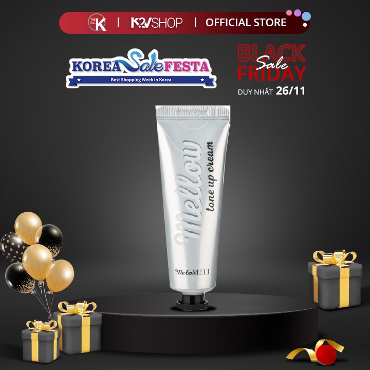 Kem dưỡng trắng nâng tông MELOMELI Mellow Tone Up Cream 30ml | BigBuy360 - bigbuy360.vn