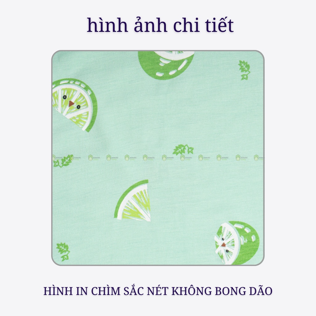 Đồ Bộ Bé Gái, Bé Trai Minky Mom Vải Thun Lạnh Hoạ Tiết Trái Cây Ver2, Bộ Cộc Tay Mặc Nhà Cho Bé MKM2208