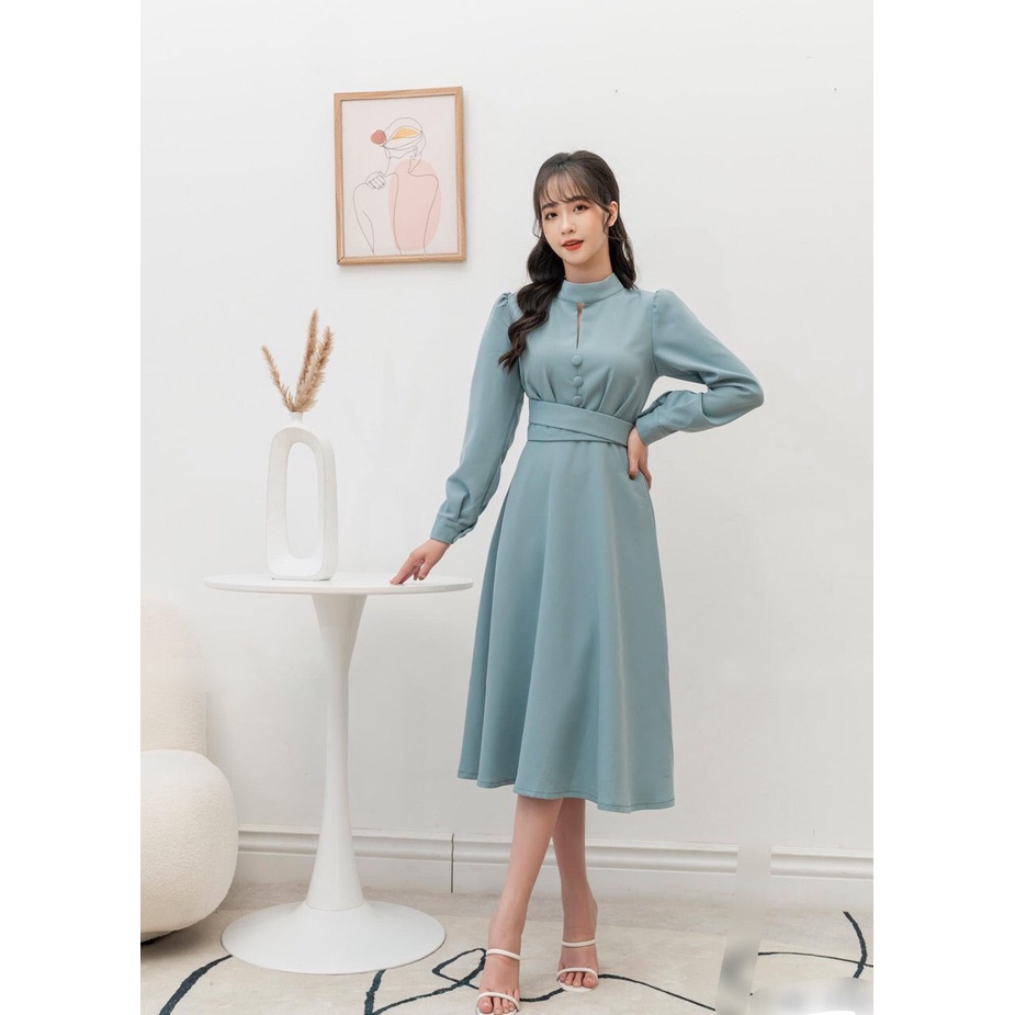Đầm ZR Xanh Ngọc - Hàng xuất dư 100%
