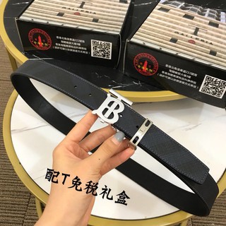 thắt lưng thời trang nam da thật Burberry BBR