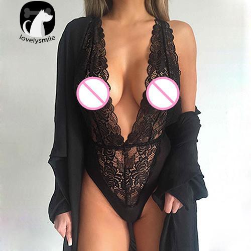 Bodysuit ngủ cổ V sâu | BigBuy360 - bigbuy360.vn