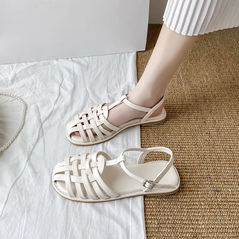Dép sandals bệt đan lưới xinh xắn size 35 -> 40