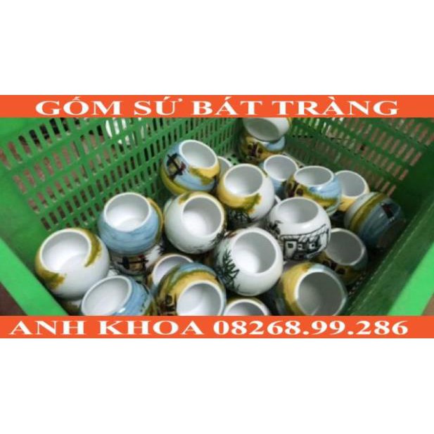 Combo 1 đèn tinh dầu size to và 5 tinh dầu tự chọn hương - Gốm sứ Bát Tràng Anh Khoa