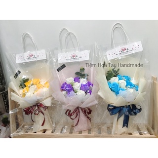 Set hoa sáp 11 bông kèm túi+thiệp