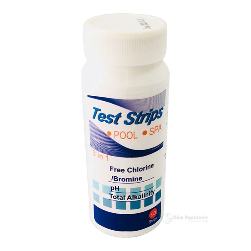 Test Strips 3 in 1 | Que Tets Nước 3 trong 1 | Kiểm tra Clo - pH - Độ kiềm (kH) cho Bể cá cảnh, thuỷ sinh
