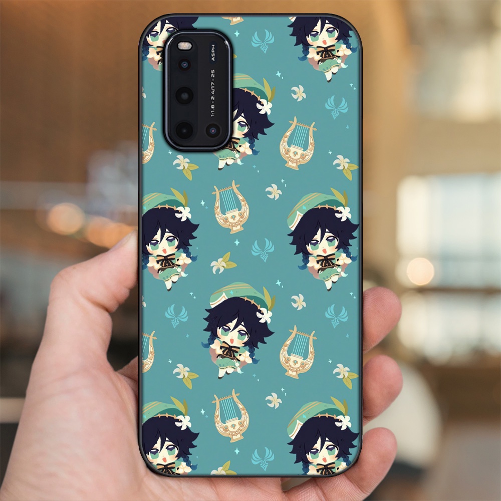 Ốp lưng Vivo V19 viền đen in hình Venti Genshin Impact