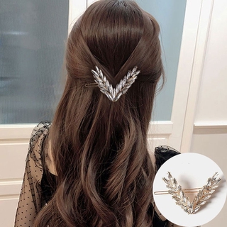 Kẹp Tóc Hình Chữ V Đính Đá Thời Trang Sang Trọng Cho Nữ