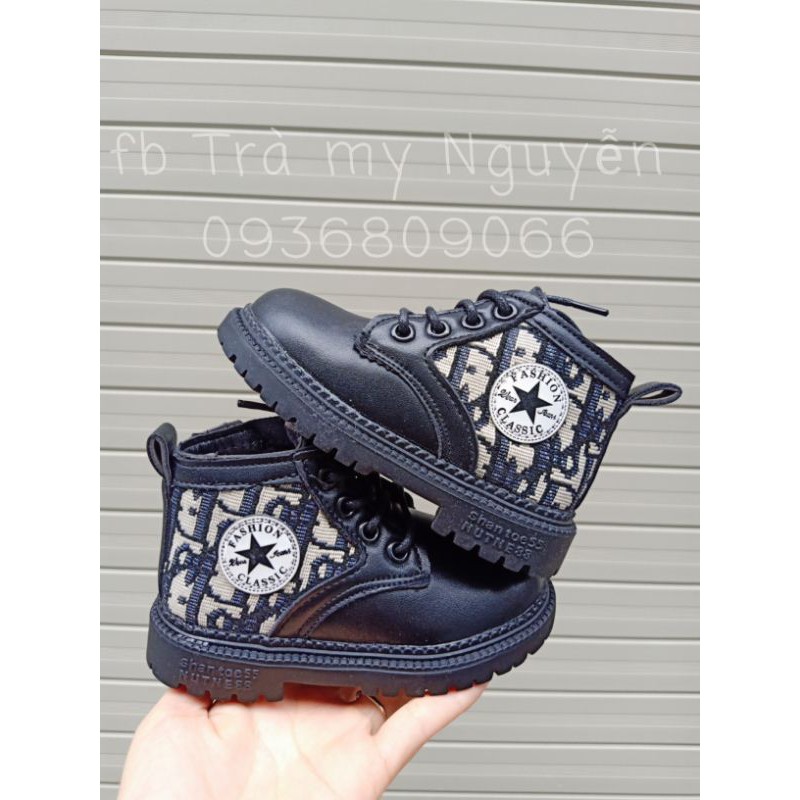 Giày boot cao cổ cá tính cho bé trai, bé gái - hàng QCCC( kèm ảnh thật)
