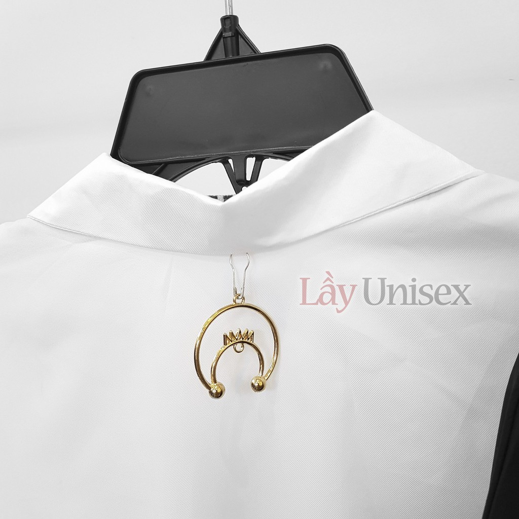 Sơ mi nam form rộng cổ vest tay lỡ 3/4 | BigBuy360 - bigbuy360.vn