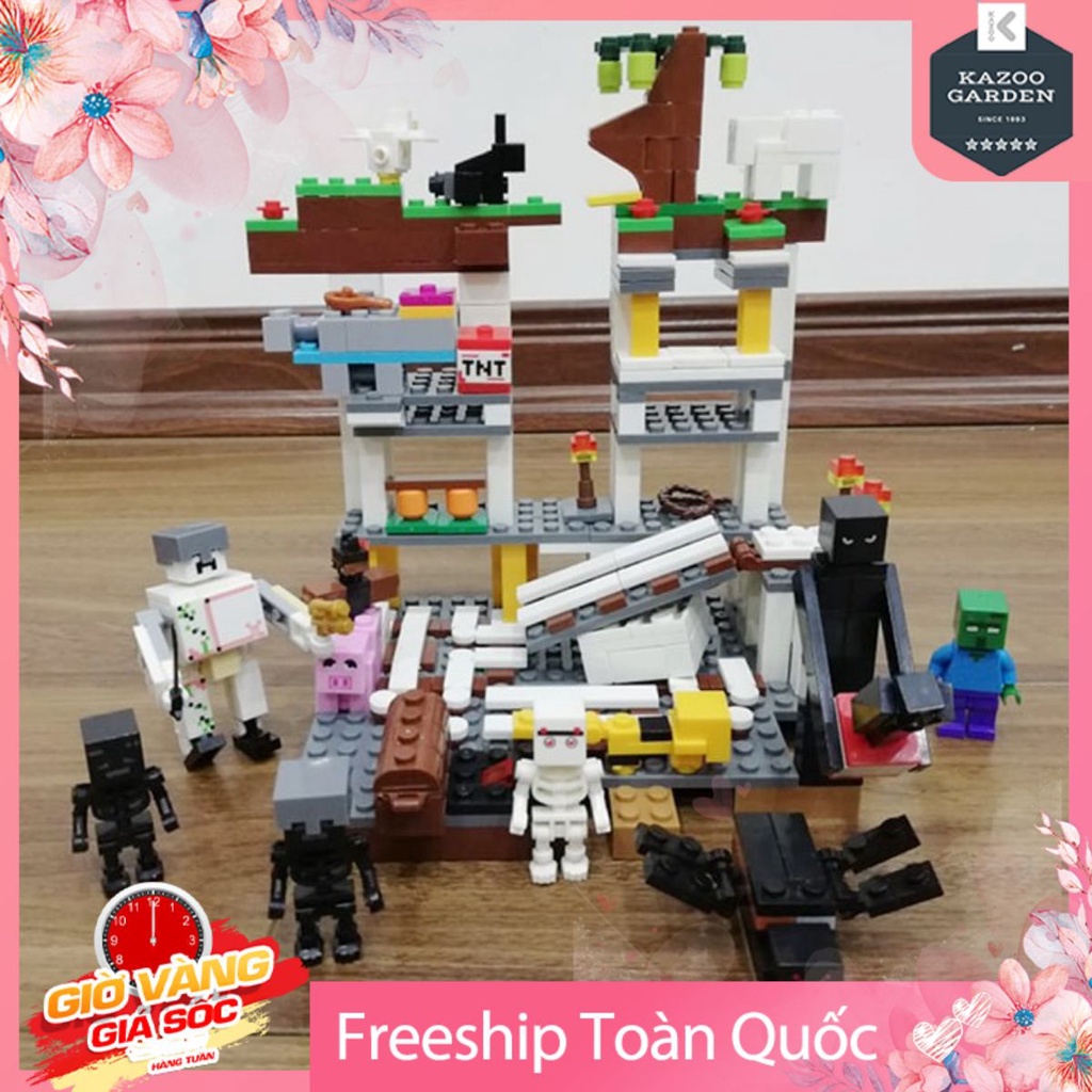 [FREESHIP❤️] Đồ Chơi Xếp Hình Minecraft - Đồ Chơi Lăp Ghép Mô Hình Phát Triển Trí Tuệ Dành Cho Trẻ Em