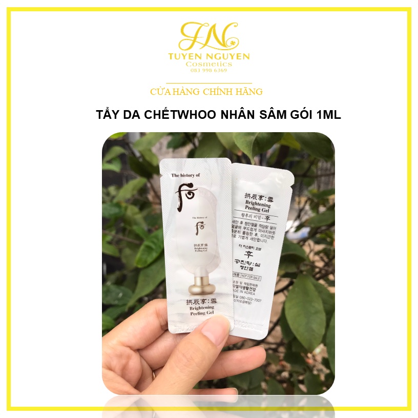 Tẩy Tế Bào Da Chết Trắng Da Whoo Gongjinhyang Seol Brightening Gel gói 1ml