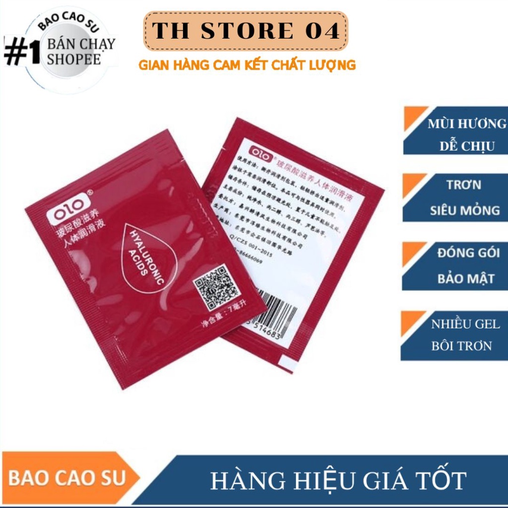 Gel bôi trơn OLO, cao cấp gốc nước ,dễ rửa sạch - gói 7ml