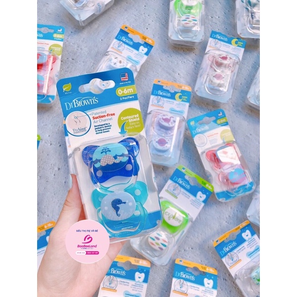Ty giả chỉnh nha hoạ tiết dễ thương Dr Browns cho bé - Baabeeland
