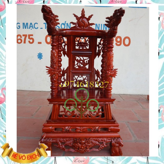 Long ngai gỗ gụ,Ngai thờ gia tiên gỗ gụ cao cấp sang trọng