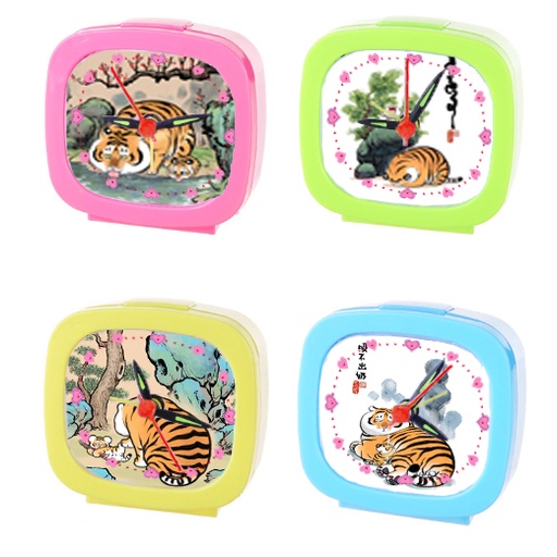 Đồng hồ để bàn hổ mập màu sắc ĐHBI7 đồng hồ báo thức cute chonky tiger