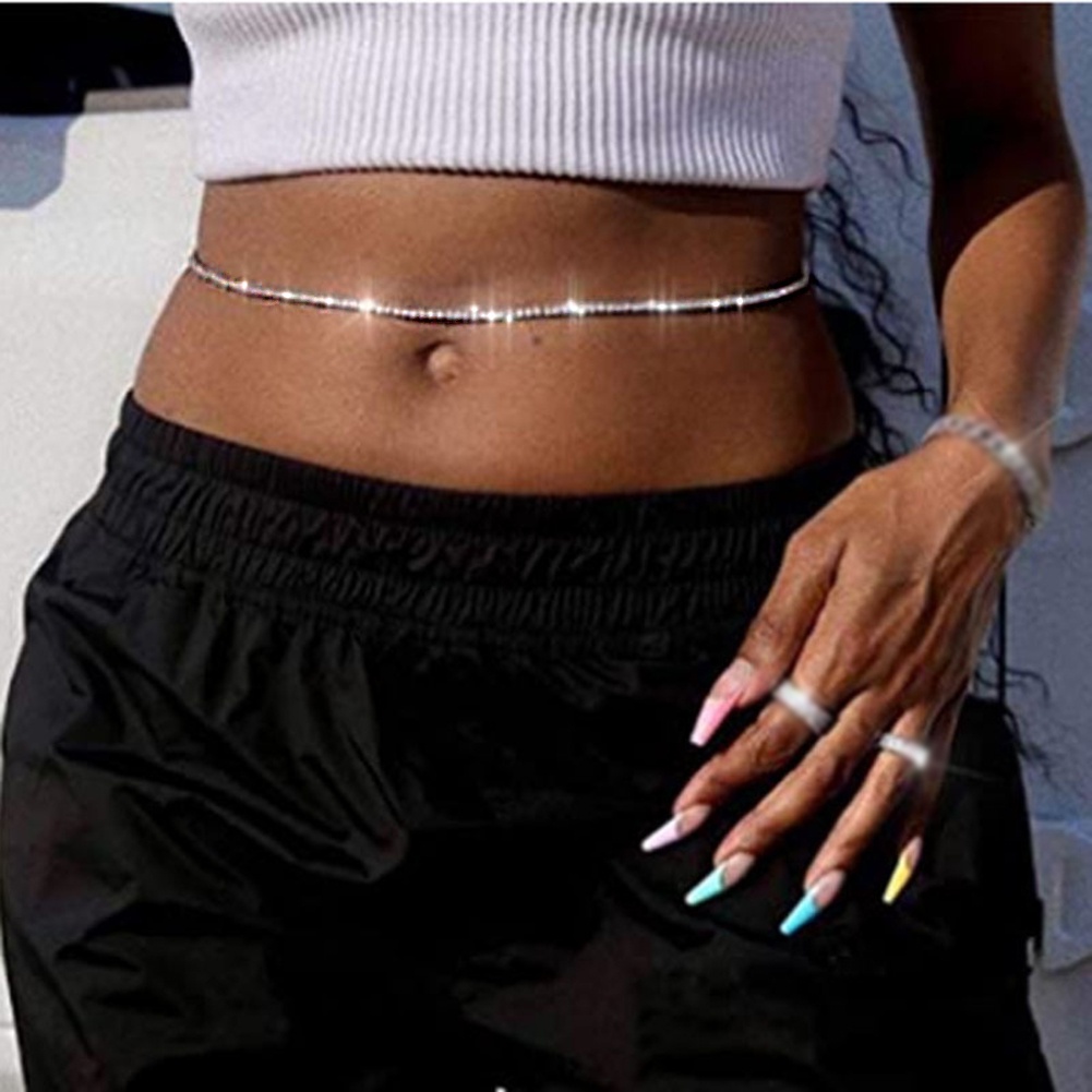 1 Dây Xích Đeo Hông Bằng Kim Loại Chất Lượng Cao Quyến Rũ Khi Đi Biển Cho Nữ