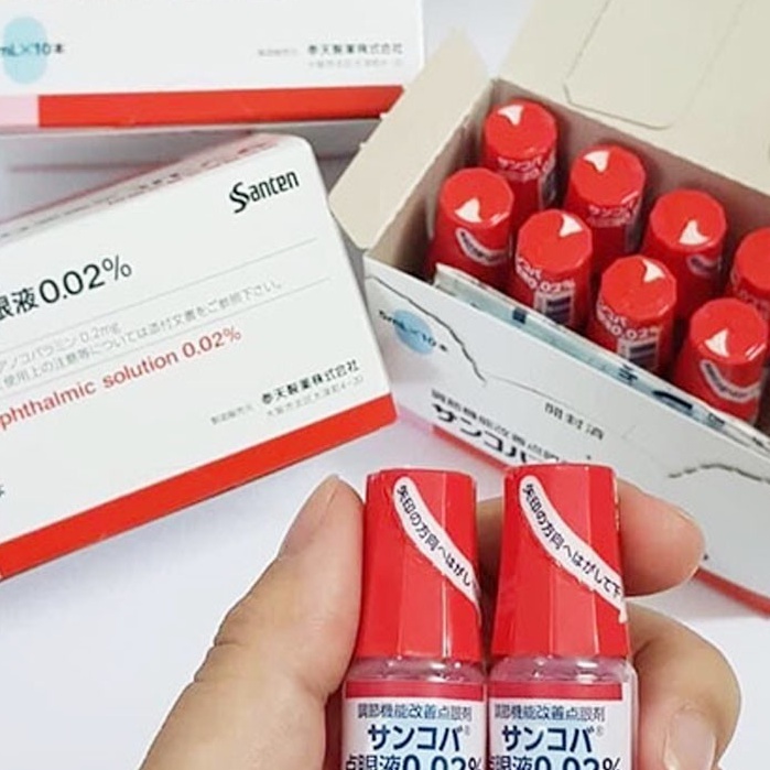Nhỏ mắt cận thị Sancoba Nhật bản  chuẩn nội địa Hỗ trợ người cận thị - Điều tiết chứng mỏi mắt