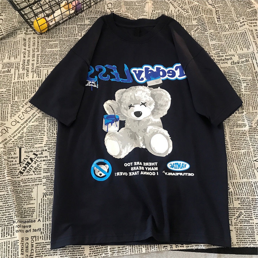 Áo Thun Ngắn Tay Form Rộng Phong Cách Nhật Bản Dành Cho Nữ