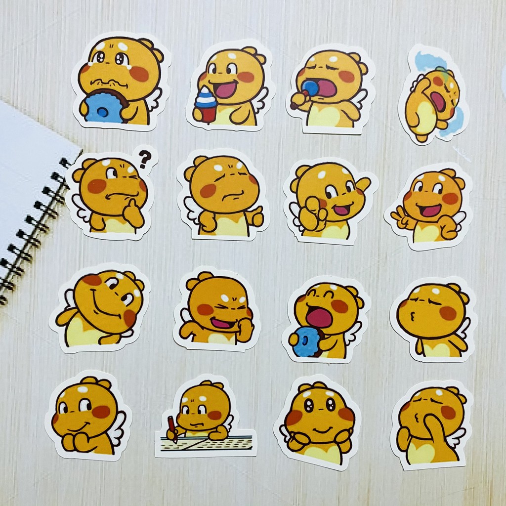 Sticker chú ong QooBee dán trang trí laptop, máy tính bỏ túi, vali, điện thoại, đàn ghita, hộp bút,đt,...
