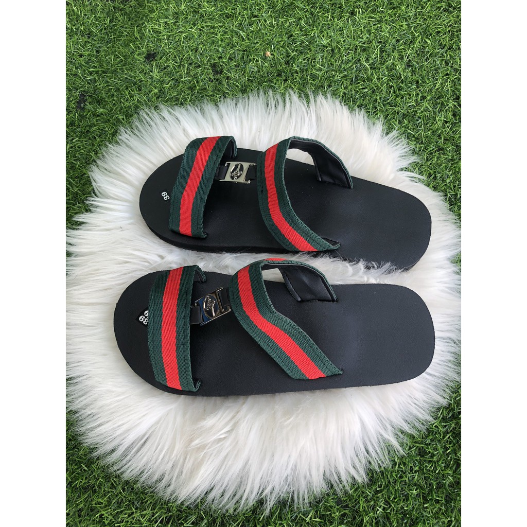 Sandal đồng nai dép quai ngang 2 dây nữ đế đen quai dù không hậu ( có thể thêm quai hậu ) size từ 35 nữ đến 40 nữ