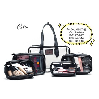 Set túi trong  PVC đựng mỹ phẩm Celin