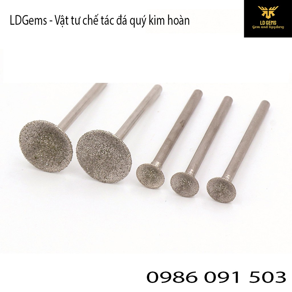 10 mũi úp  Cốt 2.35mm  chuyên dụng mài, chạm, khắc tượng ngọc, đá quý, đá thô, đá cảnh