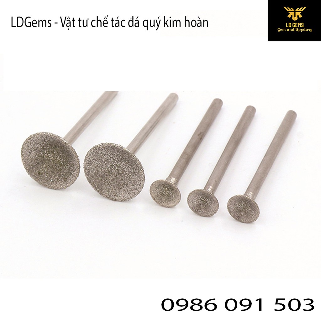 10 mũi úp (MÃ Q) Cốt 2.35mm  chuyên dụng mài, chạm, khắc tượng ngọc, đá quý, đá thô, đá cảnh